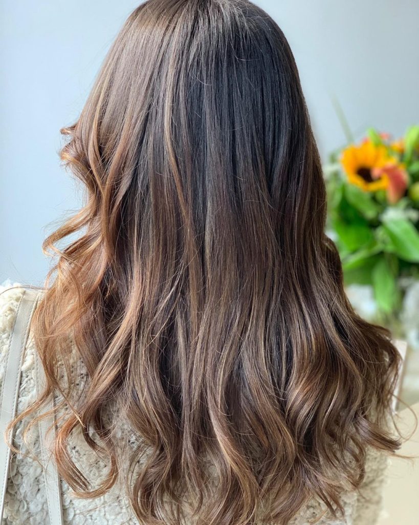 balayage hair colour fortelli oakville ontario