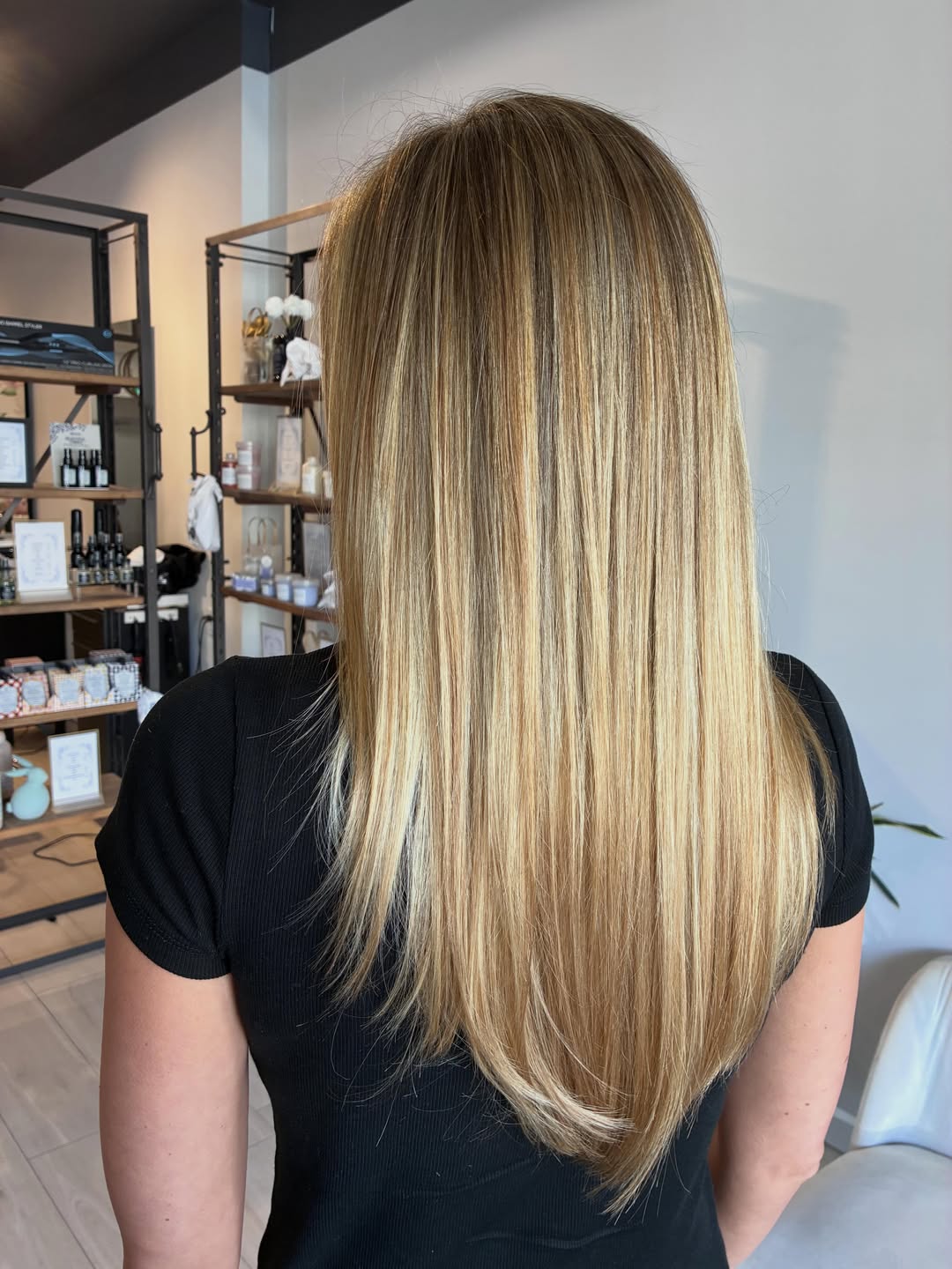 air touch highlights at Fortelli Oakville after