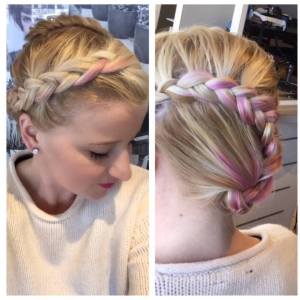 pink-spring-braid-fortelli-salon-spa-oakville-ON