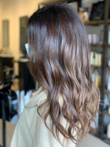 brunette-balayage-highlights-oakville-ON